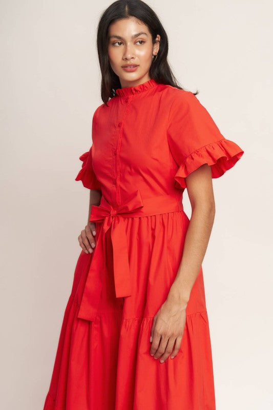 Vestido Elisa Ruffle