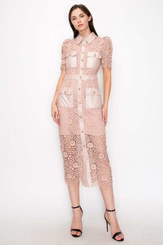 Belina Midi Dress - Betsy Clothing Store