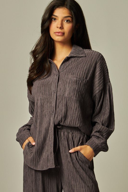 Conjunto Gracia con Detalles Plisados Delicado y Elegante - Betsy Clothing Store