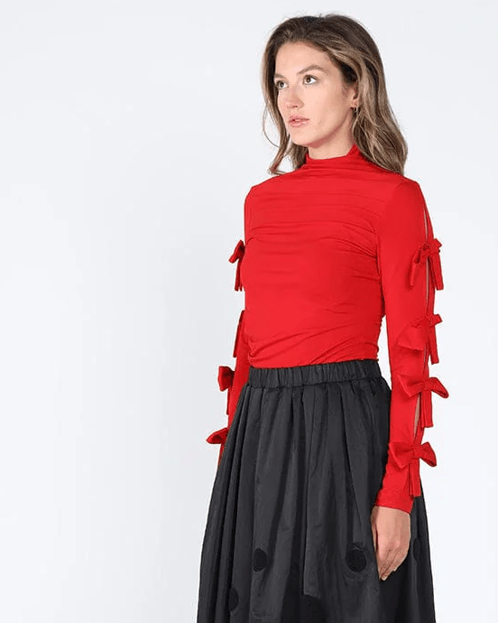 Emma Bow Detail Gracia Brand - Betsy Clothing Store