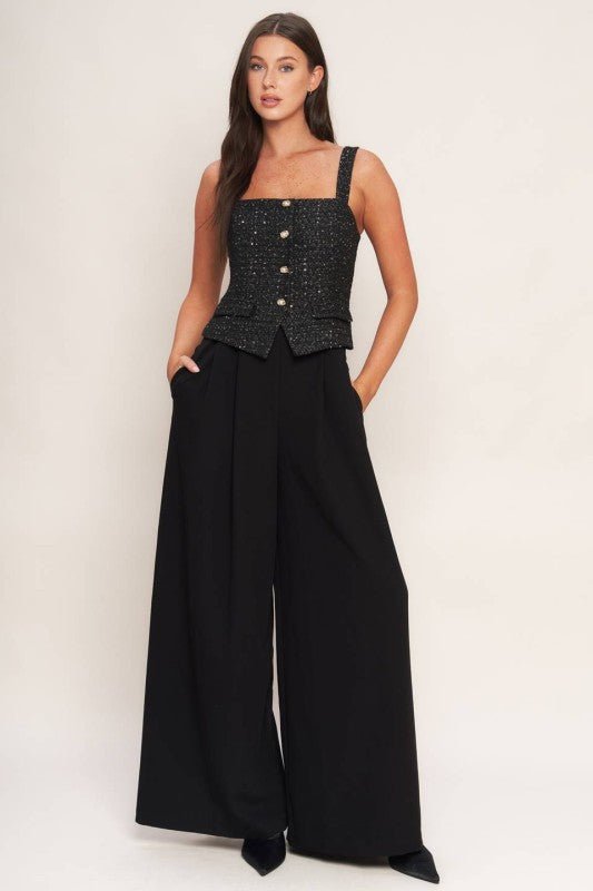 Jumpsuit Aria Tweed - Betsy Clothing Store