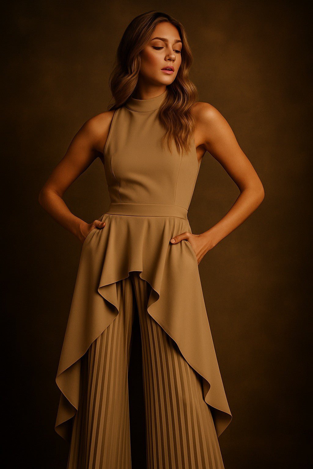 Jumpsuit Bloom Pleats - Betsy Clothing Store