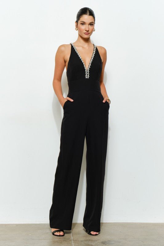 Jumpsuit Kiara Crystal - Betsy Clothing Store