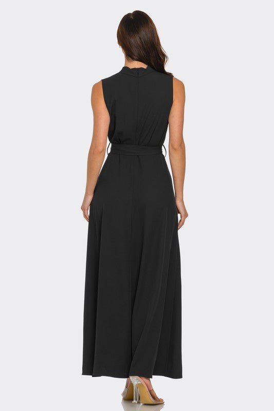 Maxi Dress Clásico con Lazo - Betsy Clothing Store