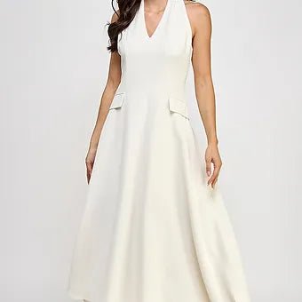 Norkis Midi Vestido con detalle Twisted en la Espalda - Betsy Clothing Store