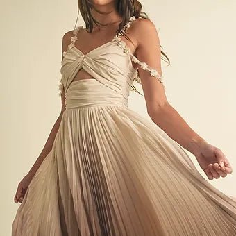 Shay Vestido Maxi Plisado en Degradé - Betsy Clothing Store