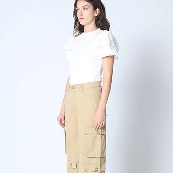 Tarsicia Blusa con Bordado Ojalado en los Hombros - Betsy Clothing Store
