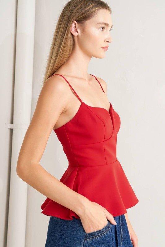 Top Elisa Peplum - Betsy Clothing Store