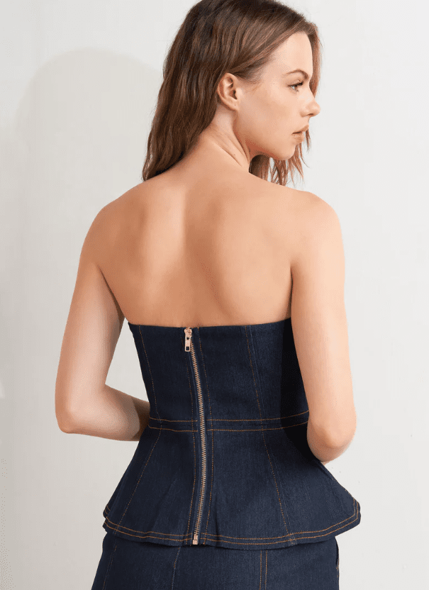 Top Mila Denim - Betsy Clothing Store