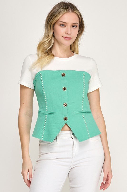 Top Valeria Shine - Betsy Clothing Store