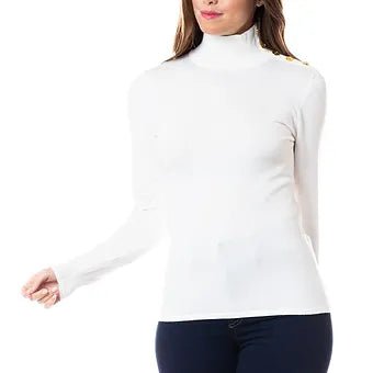Turtle Neck Pullover - Betsy Clothing Store