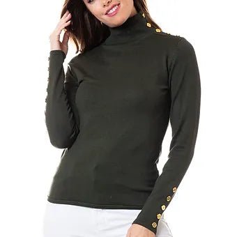 Turtle Neck Pullover - Betsy Clothing Store