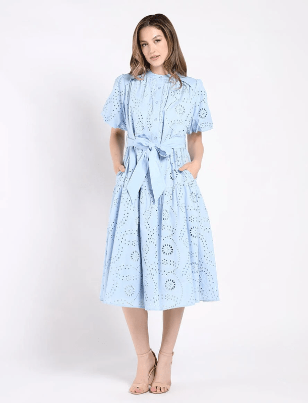 Vestido A - Line de Encaje con Mangas Globo - Betsy Clothing Store