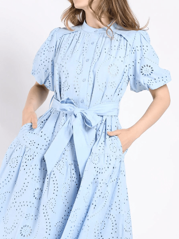 Vestido A - Line de Encaje con Mangas Globo - Betsy Clothing Store