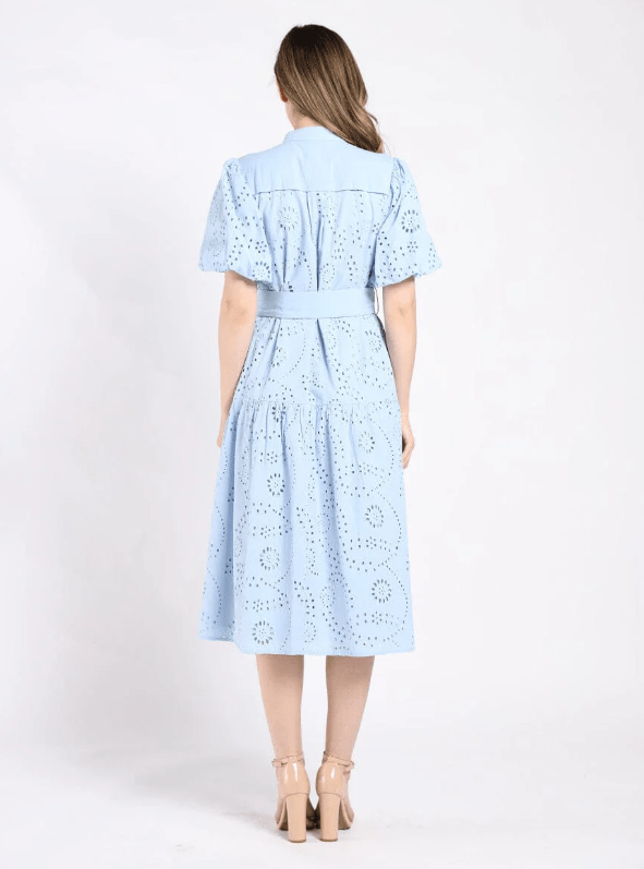 Vestido A - Line de Encaje con Mangas Globo - Betsy Clothing Store