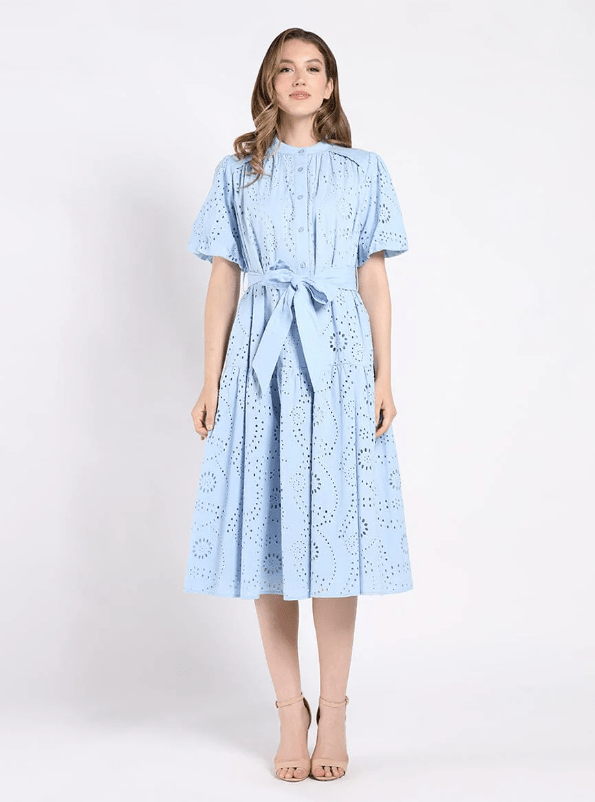 Vestido A - Line de Encaje con Mangas Globo - Betsy Clothing Store