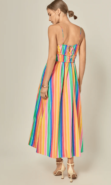Vestido Arcoíris Maxi - Betsy Clothing Store