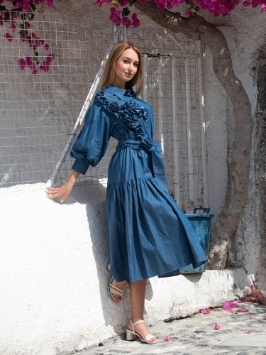 Vestido Celeste Bloom - Betsy Clothing Store