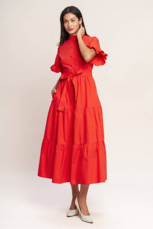 Vestido Elisa Ruffle - Betsy Clothing Store