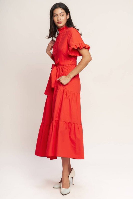 Vestido Elisa Ruffle - Betsy Clothing Store