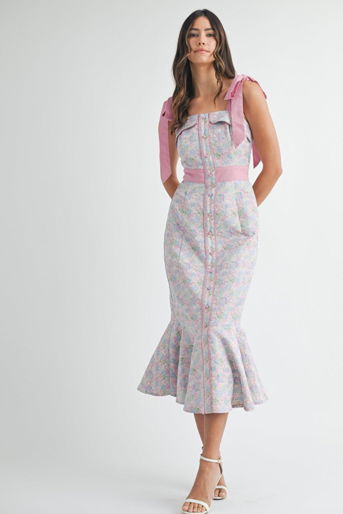Vestido Rosalie Jacquard - Betsy Clothing Store