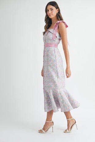 Vestido Rosalie Jacquard - Betsy Clothing Store